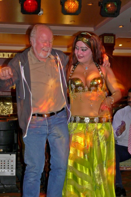 Belly dancer and friend